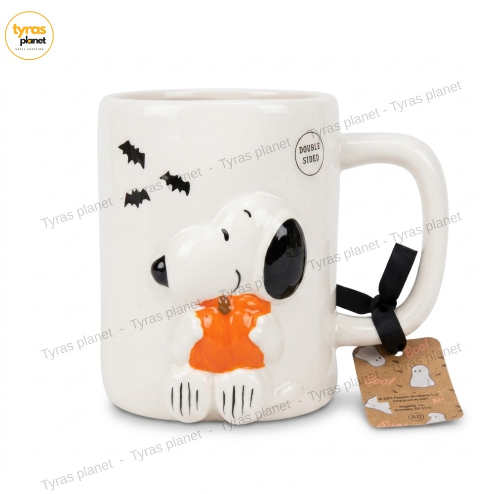 Peanuts snoopy halloween RAE DUNN 'SPOOKY & SWEET' 20oz mug Double Sided